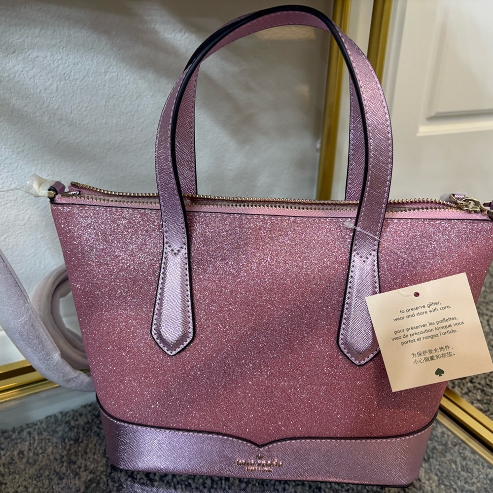 Kate Spade Pink Shimmer Tote Bag